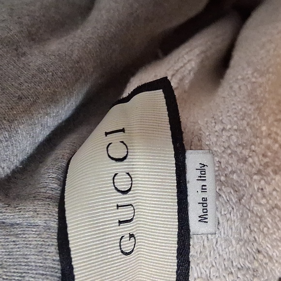 Gucci Gray Zip-Up Hoodie with Red and Blue Accents - Picture 2 of 4